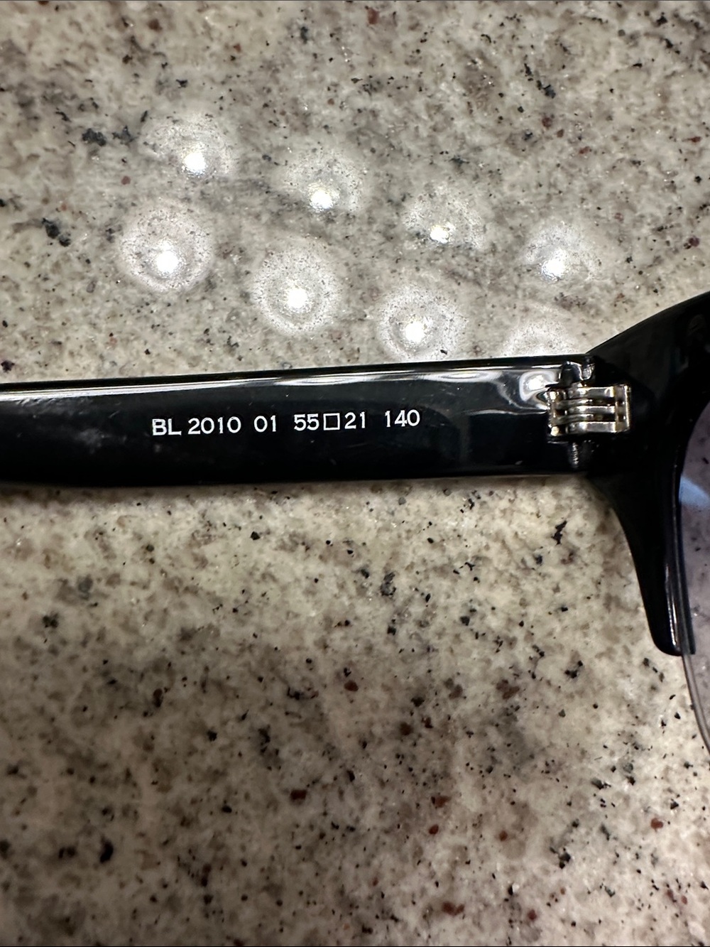 Balmain Black Frame Sunglasses with Dark Gradient Lenses - Picture 8 of 9